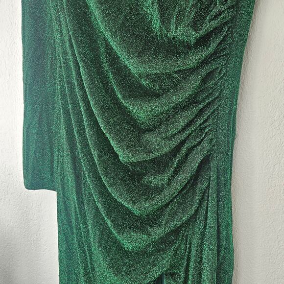 Alexia Admor Metallic Dress Green Womens Size XL - Picture 9 of 14